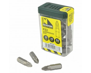 25mm, PZ2 Screwdriver Bits (25pc)
